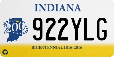 IN license plate 922YLG