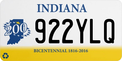 IN license plate 922YLQ