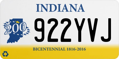 IN license plate 922YVJ