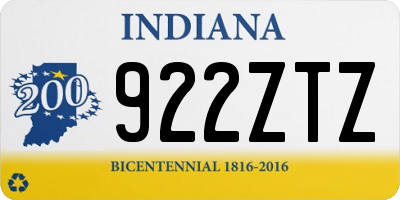IN license plate 922ZTZ