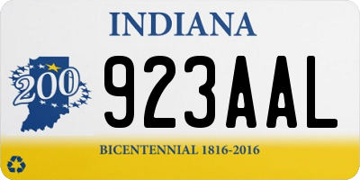 IN license plate 923AAL