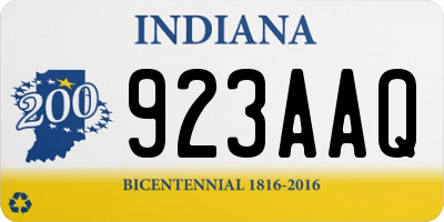 IN license plate 923AAQ