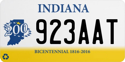 IN license plate 923AAT