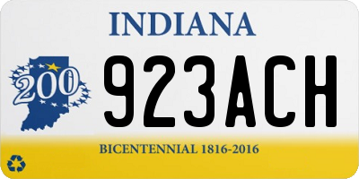 IN license plate 923ACH
