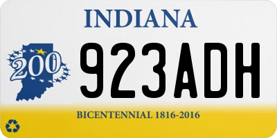 IN license plate 923ADH