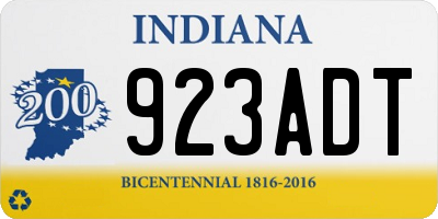 IN license plate 923ADT
