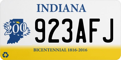 IN license plate 923AFJ