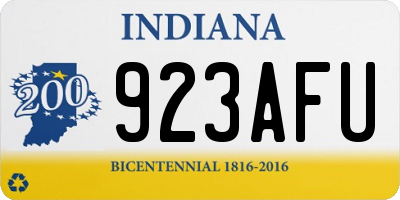 IN license plate 923AFU