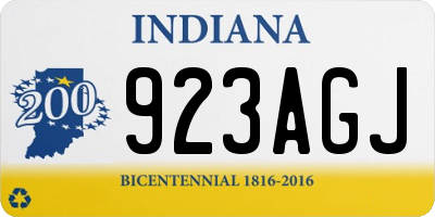IN license plate 923AGJ