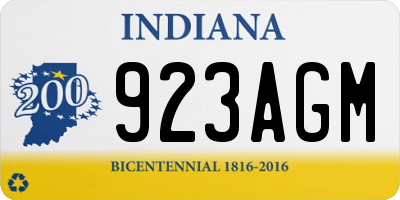 IN license plate 923AGM