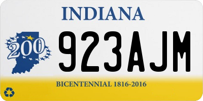 IN license plate 923AJM