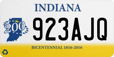 IN license plate 923AJQ
