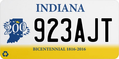 IN license plate 923AJT