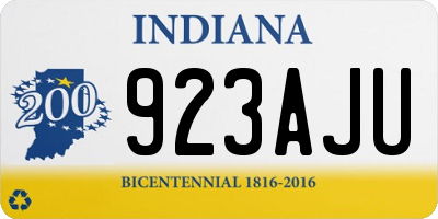 IN license plate 923AJU