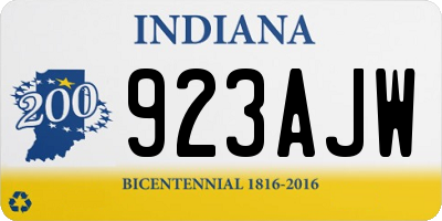 IN license plate 923AJW