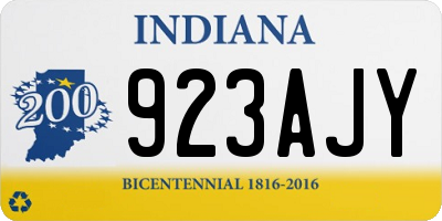 IN license plate 923AJY