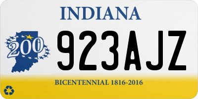 IN license plate 923AJZ