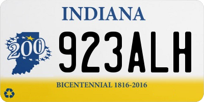 IN license plate 923ALH