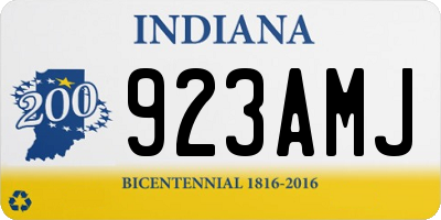 IN license plate 923AMJ