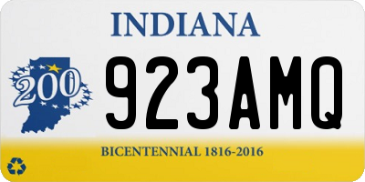 IN license plate 923AMQ