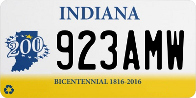IN license plate 923AMW