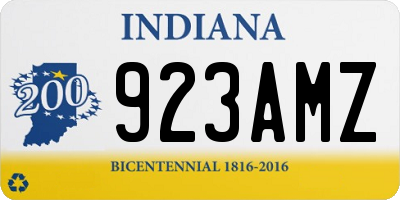 IN license plate 923AMZ