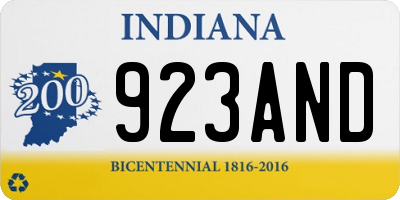 IN license plate 923AND