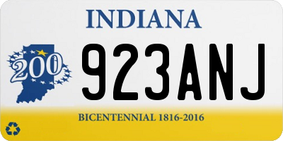 IN license plate 923ANJ