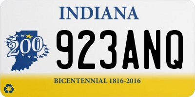 IN license plate 923ANQ