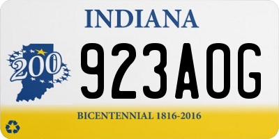 IN license plate 923AOG