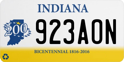 IN license plate 923AON