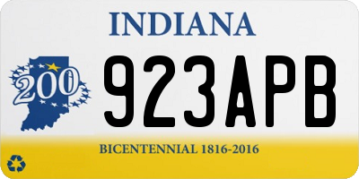 IN license plate 923APB