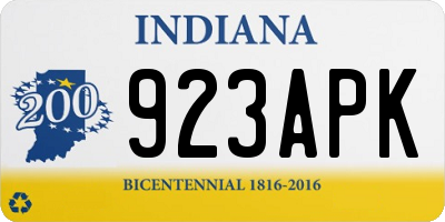 IN license plate 923APK