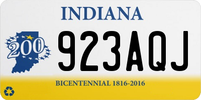 IN license plate 923AQJ