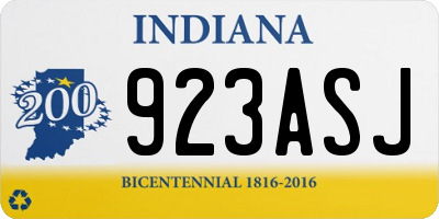 IN license plate 923ASJ