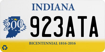 IN license plate 923ATA