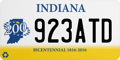 IN license plate 923ATD