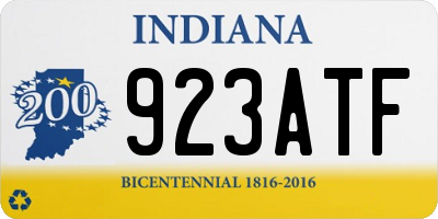 IN license plate 923ATF