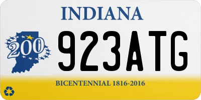 IN license plate 923ATG