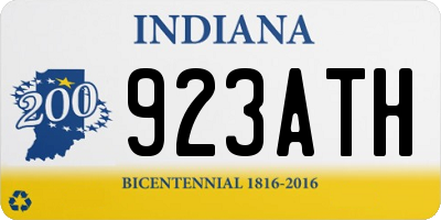 IN license plate 923ATH