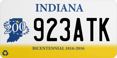 IN license plate 923ATK