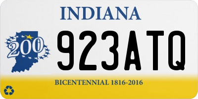 IN license plate 923ATQ