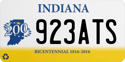 IN license plate 923ATS