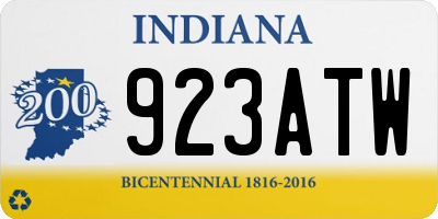 IN license plate 923ATW