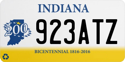 IN license plate 923ATZ