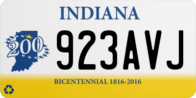 IN license plate 923AVJ