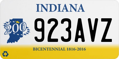 IN license plate 923AVZ