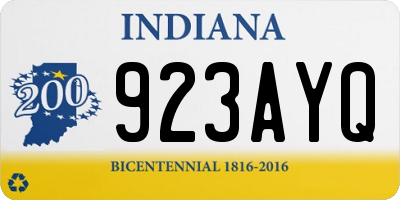 IN license plate 923AYQ