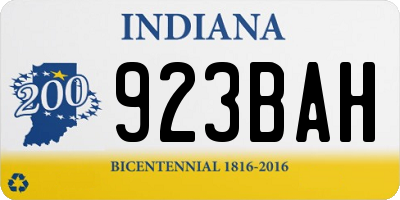 IN license plate 923BAH
