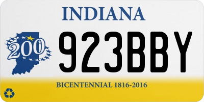 IN license plate 923BBY